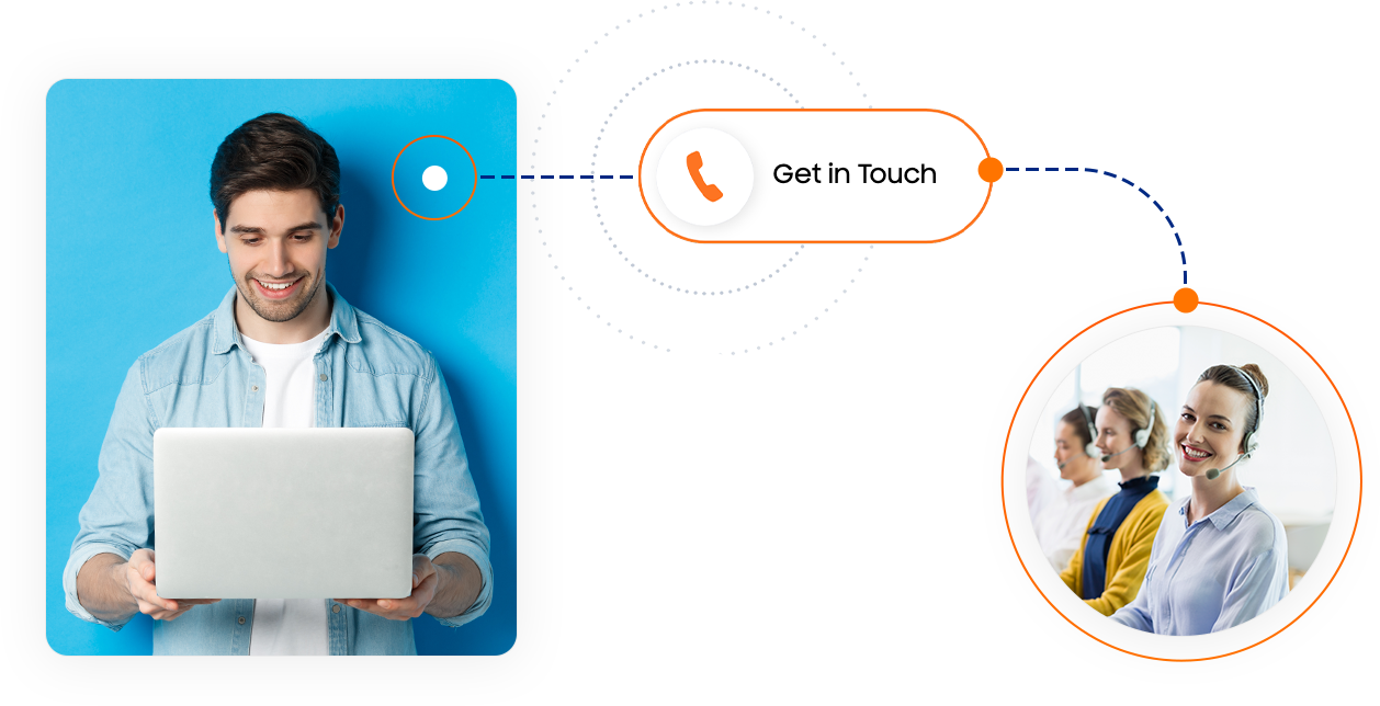 Click2Call: connect to an agent with one click